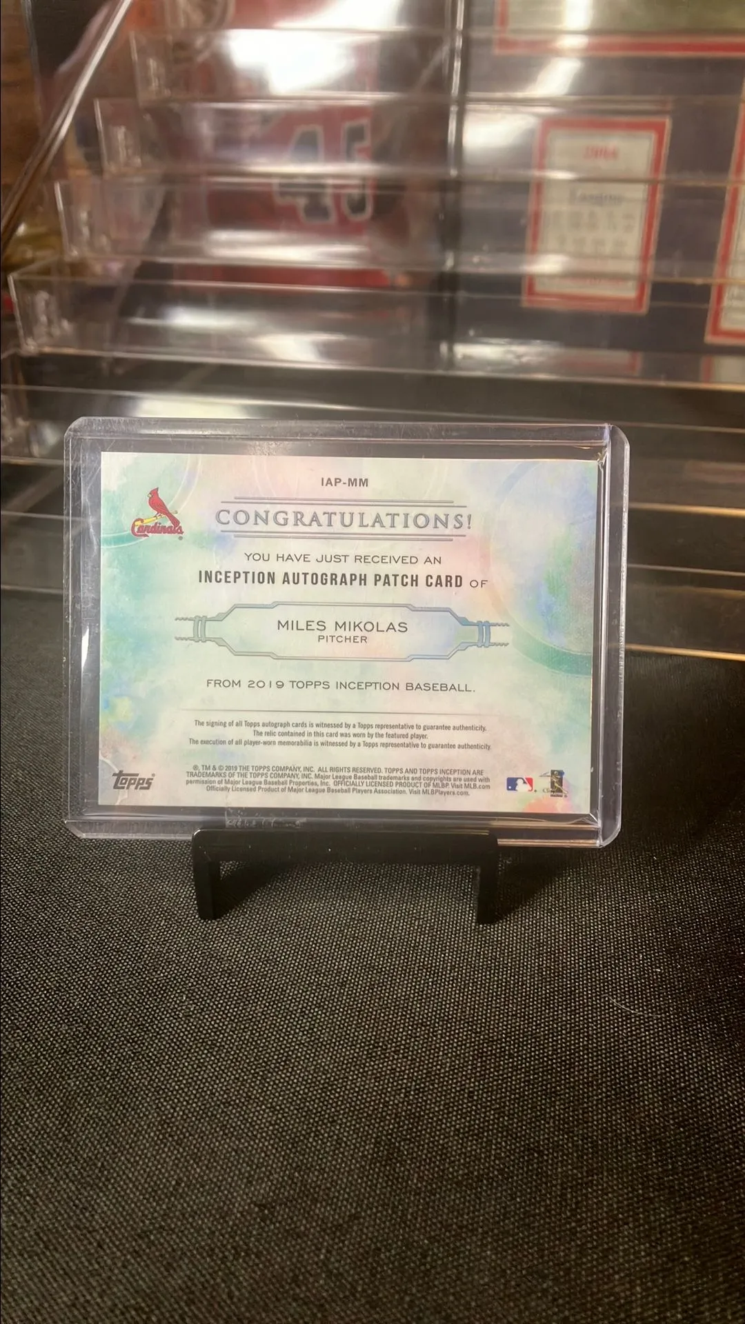 2019 Topps Inception Miles Mikolas Patch Auto /75 · Whatnot: Buy, Sell ...