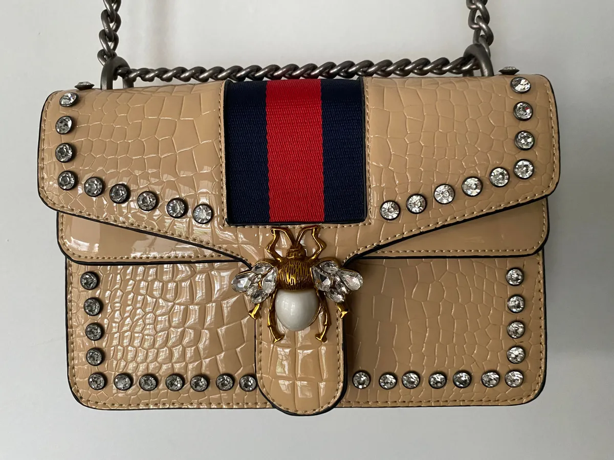 Gucci Inspired BEE Designer Crossbody With chain · Whatnot