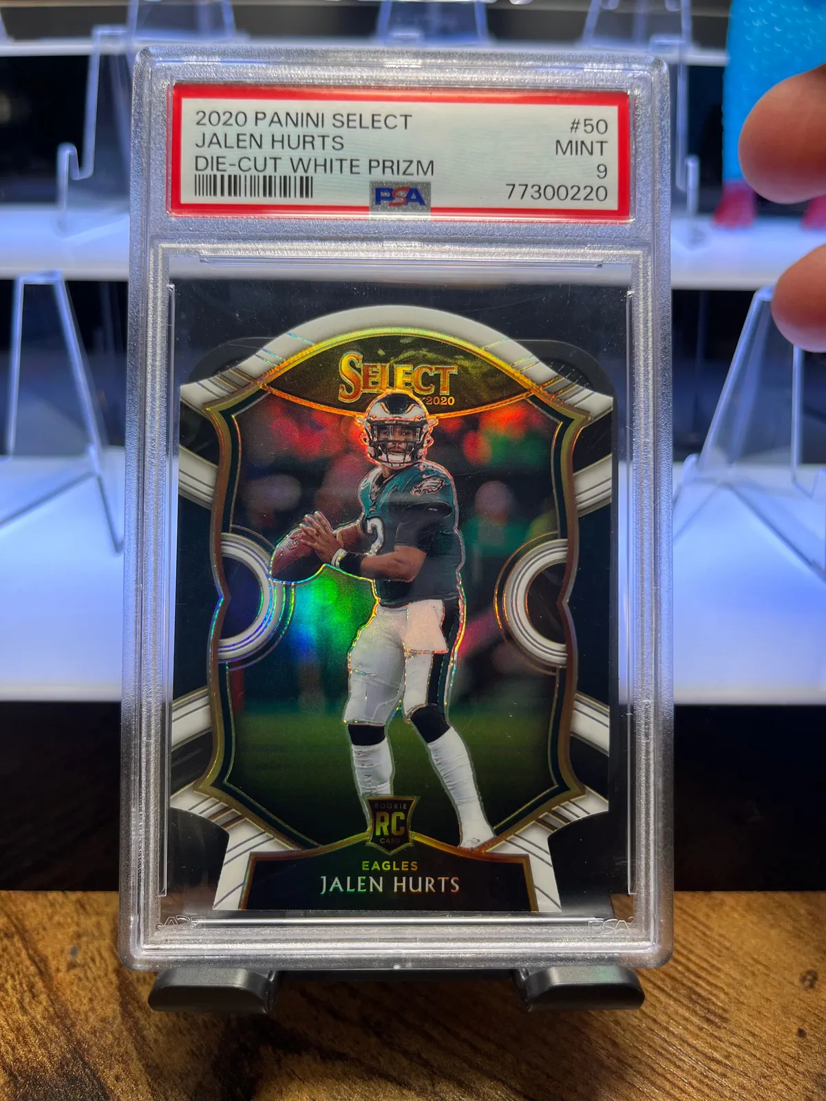 2020 Select Jalen Hurts Die Cut White Prizm RC fashion PSA MINT 9