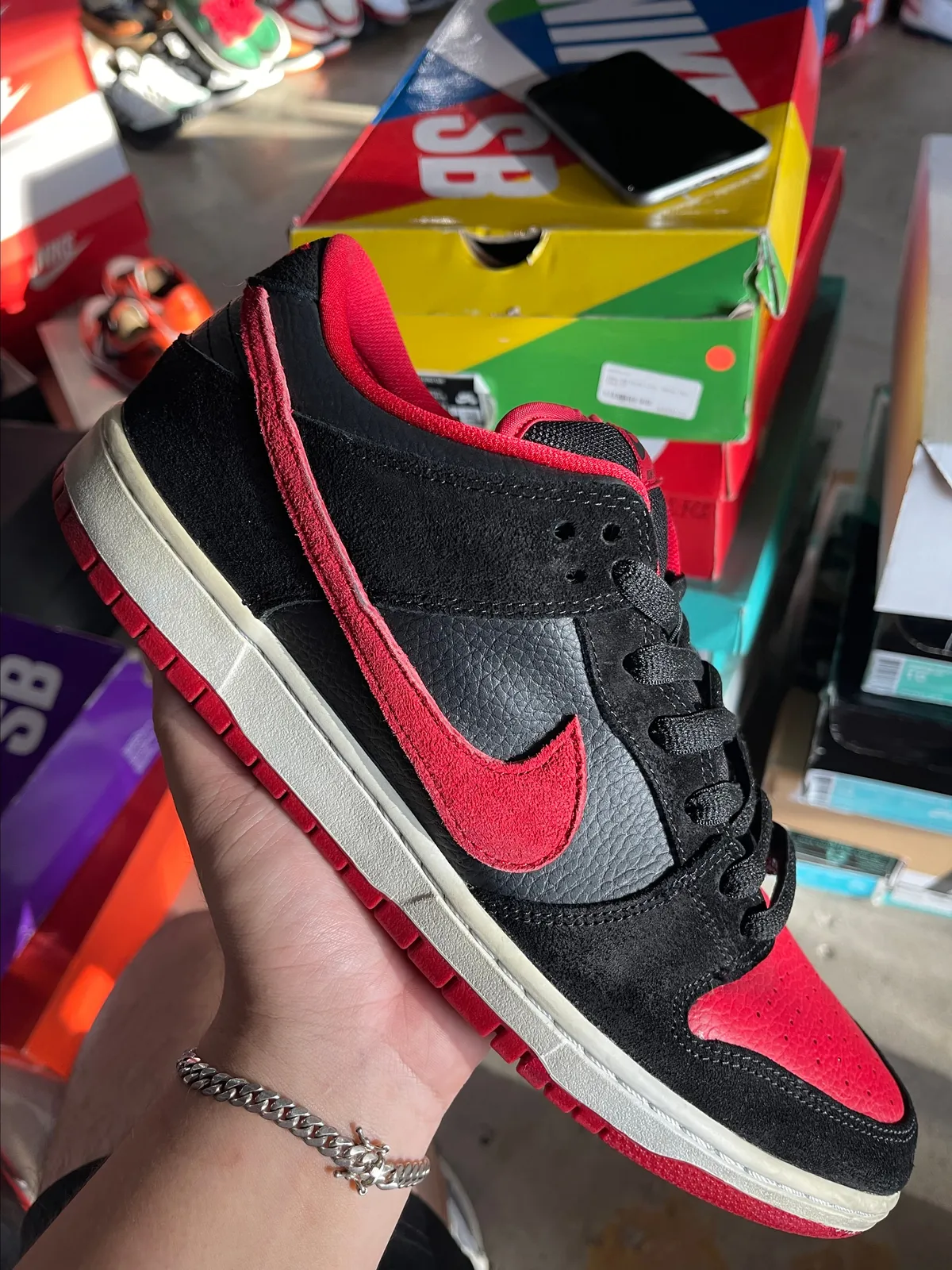 SZ 13 NIKE SB DUNK LOW J PACK BRED · Whatnot: Shop, Sell