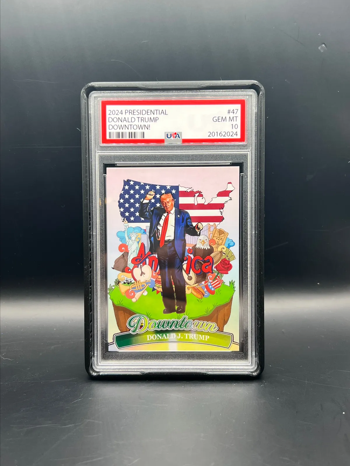 Us Presidents Trading Cards Donald Trump Triple Image Signature