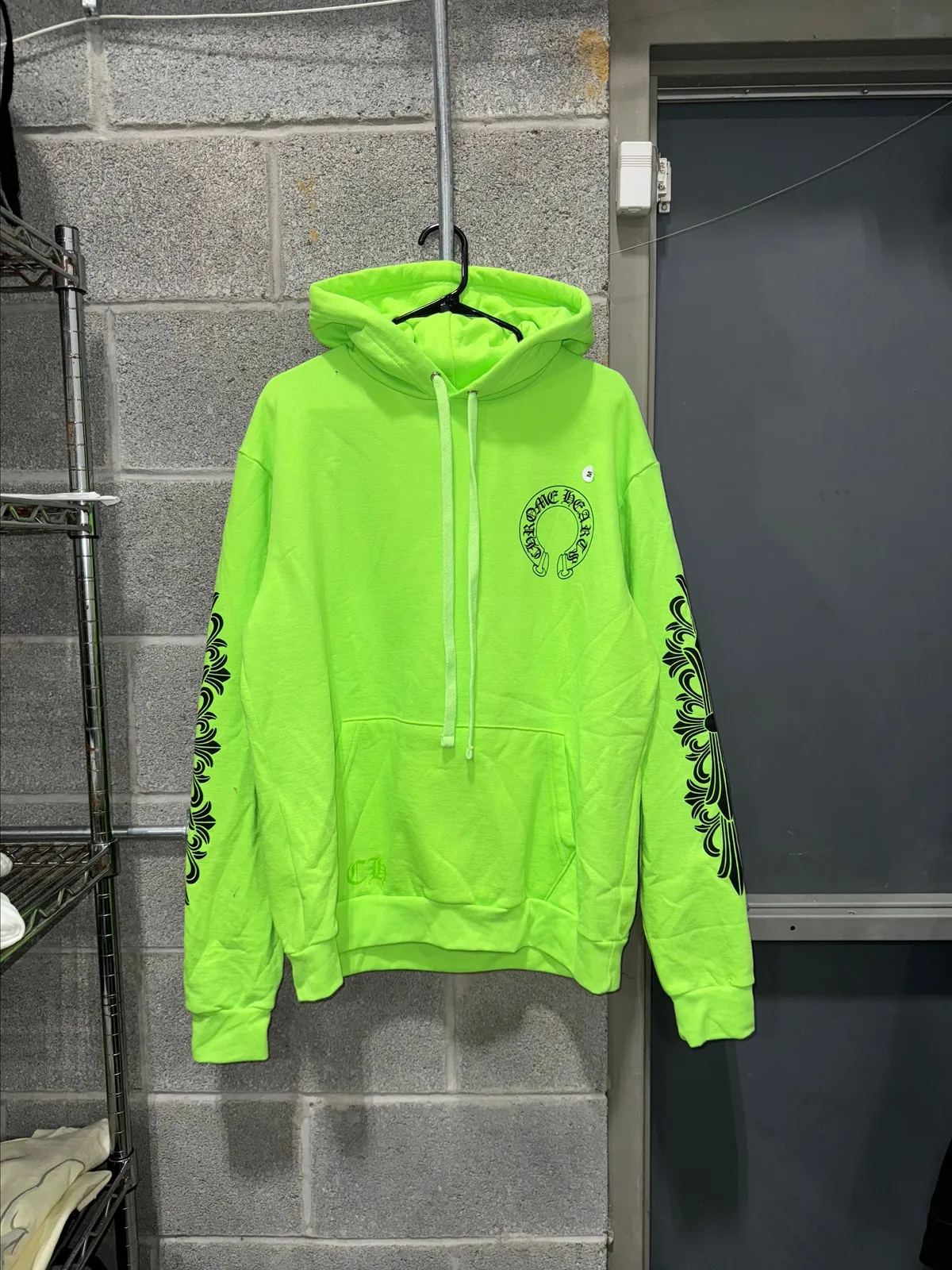 Chrome Hearts Miami Exclusive Horseshoe Logo Zip Up Hoodie