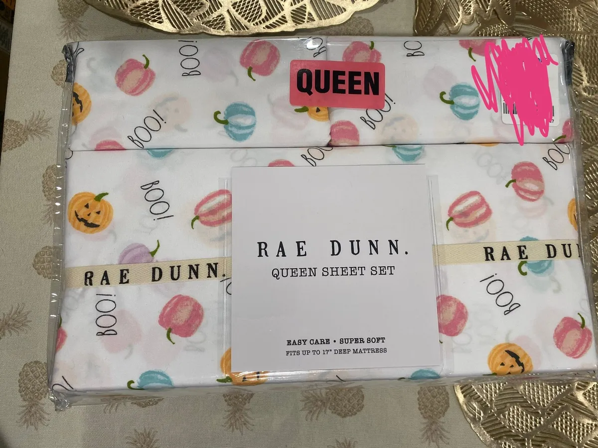 Popular Rae Dunn Boo! Sheet Set