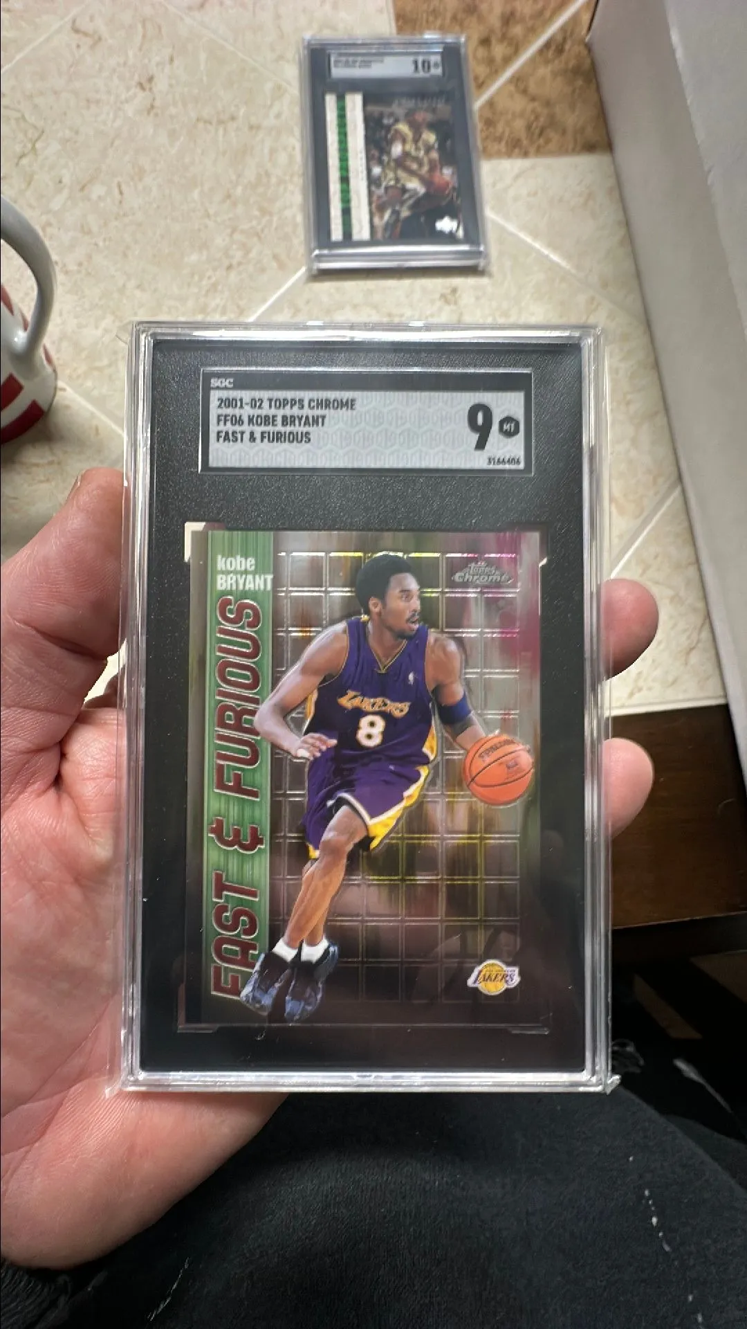 2001-02 Topps Chrome Kobe Bryant SGC Fast & Furious 9