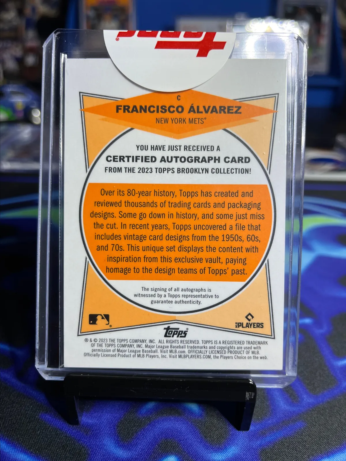 2023 Brooklyn Collection Orange Francisco Alvarez RC Auto