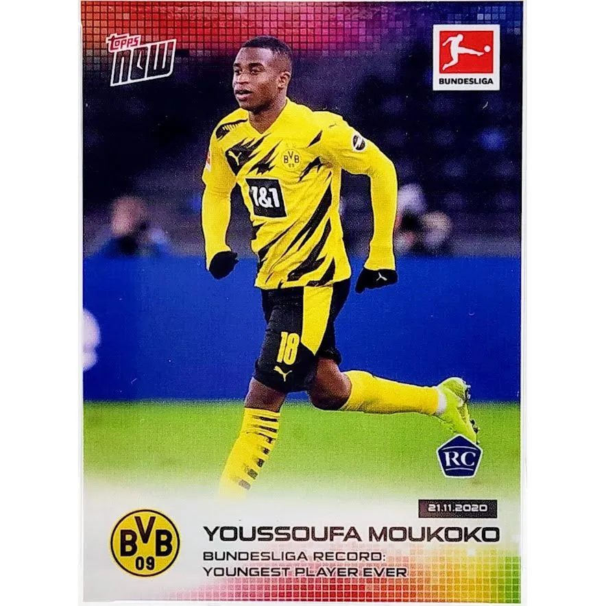 youssoufa moukoko ルーキーカード75枚限定1枚有り！ Youssoufa Moukoko 2020 Topps Chrome Bundesliga #29 Base Price