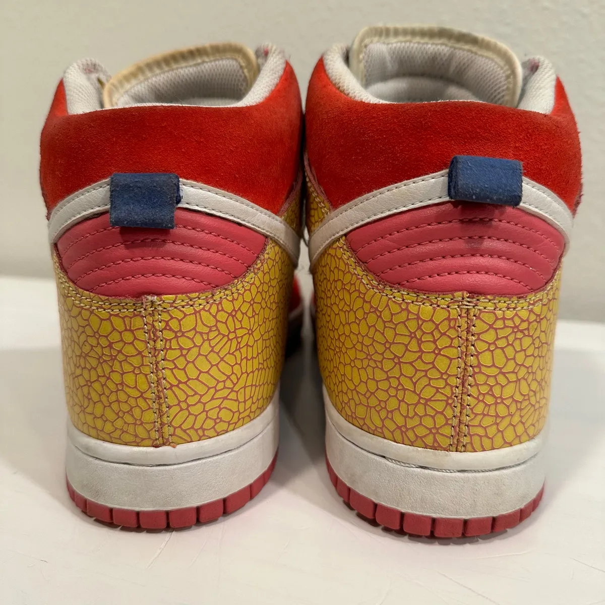 Y2K Nike Dunk High 6.0 Hot Red Shoes Multicolor 342257-611