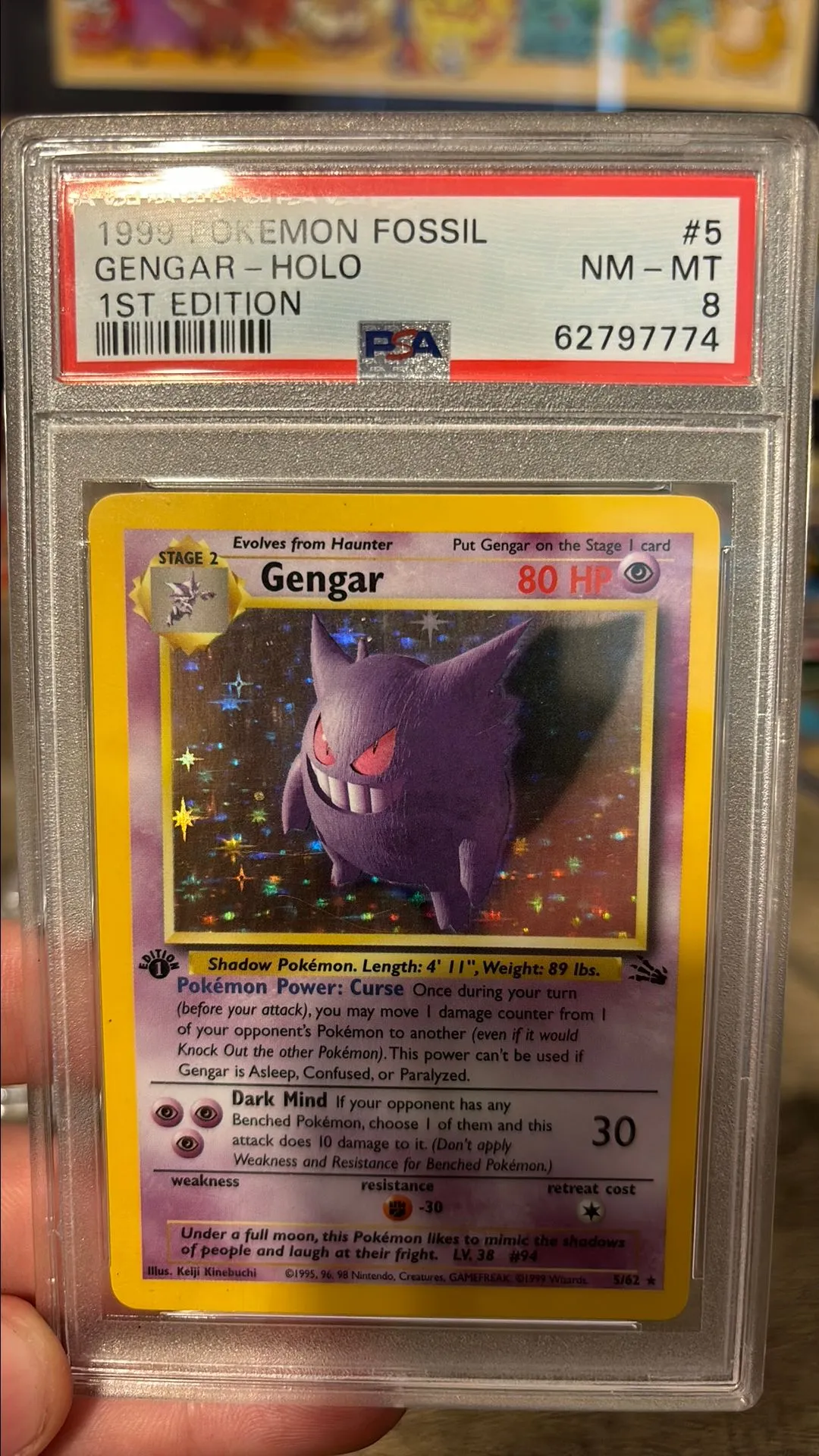 CGC 8 shops Haunter & Gengar Fossil Holos