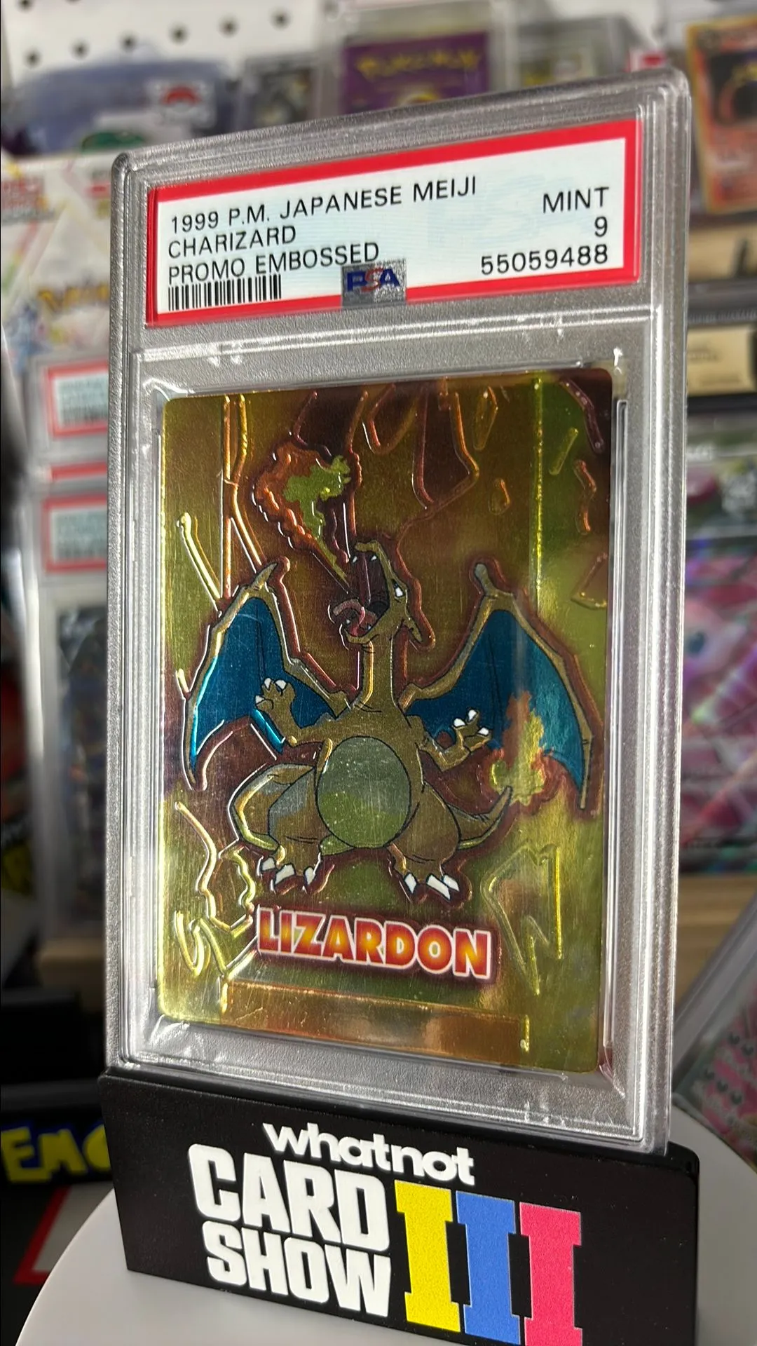 Rare PSA 1999 Pokemon Japanese Meiji Promo Charizard