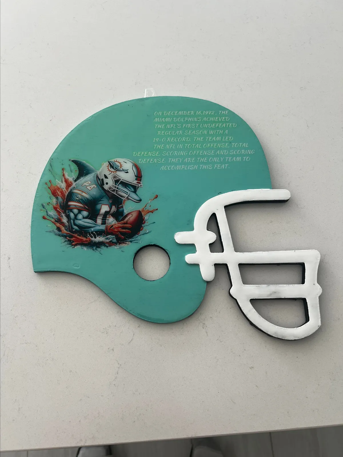 Miami dolphins epoxy resin football helmet · Whatnot Buy, Sell & Go Live