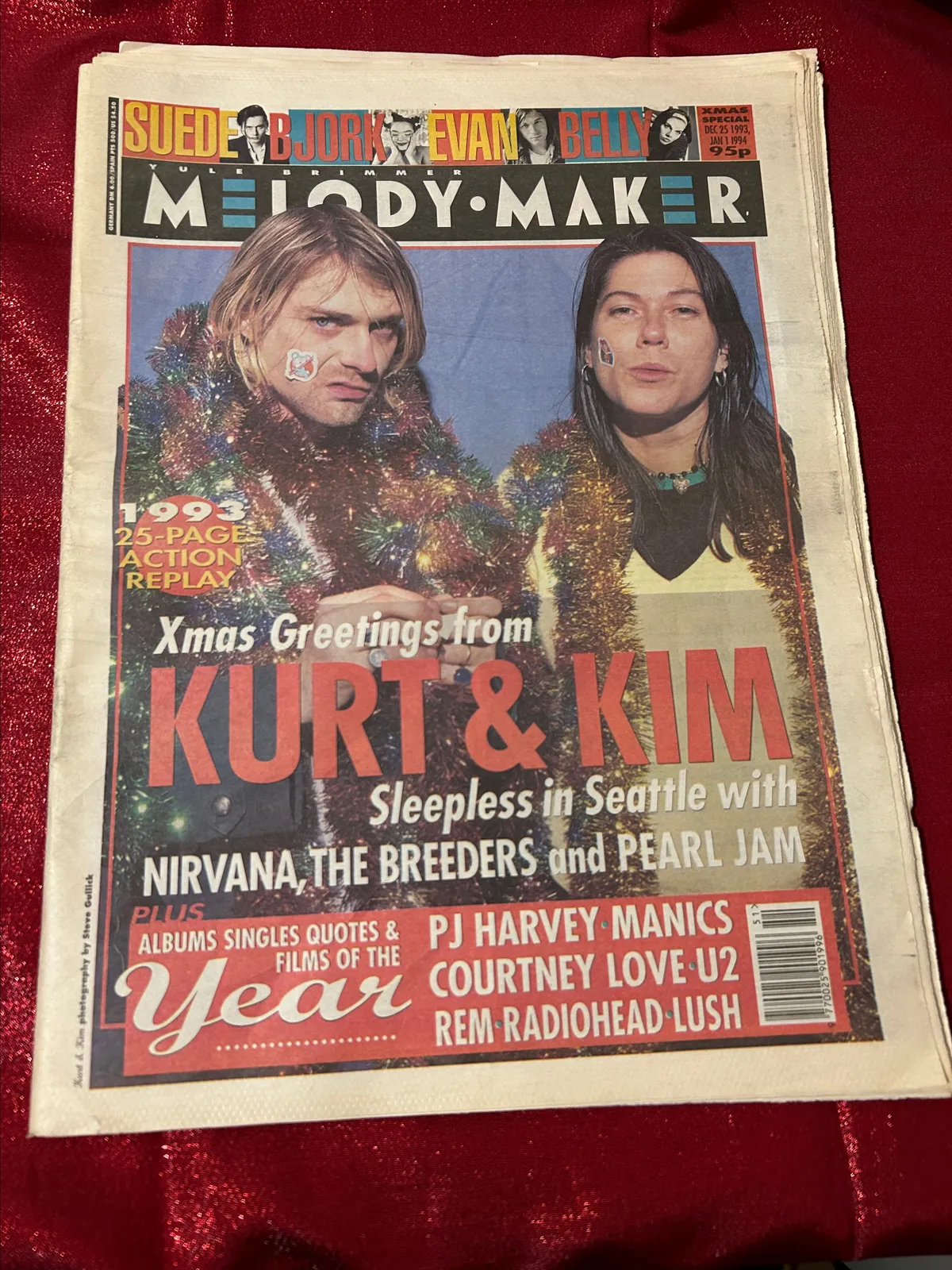 週刊誌 1992 UK Melody Maker with Cobain 週刊誌 1992 UK Melody