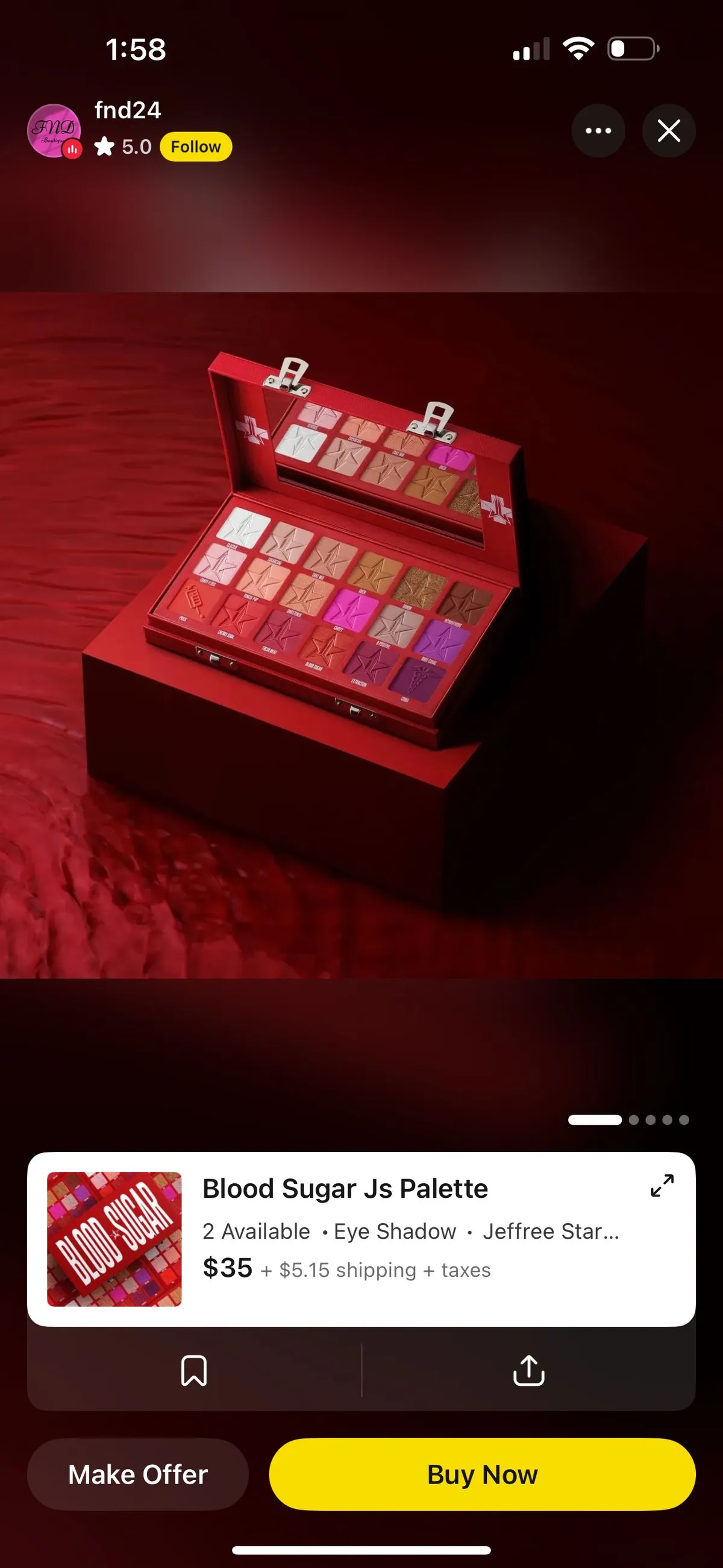 Blood Sugar Eyeshadow Palette Retail:$52 · Whatnot: Shop