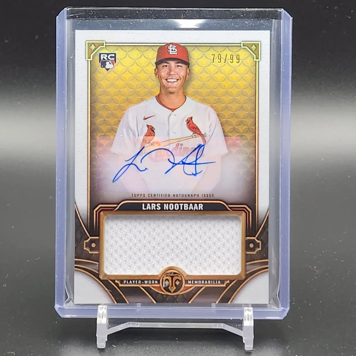 ⚾️ Lars Nootbaar 2022 Triple Threads Patch Auto RC RPA /99