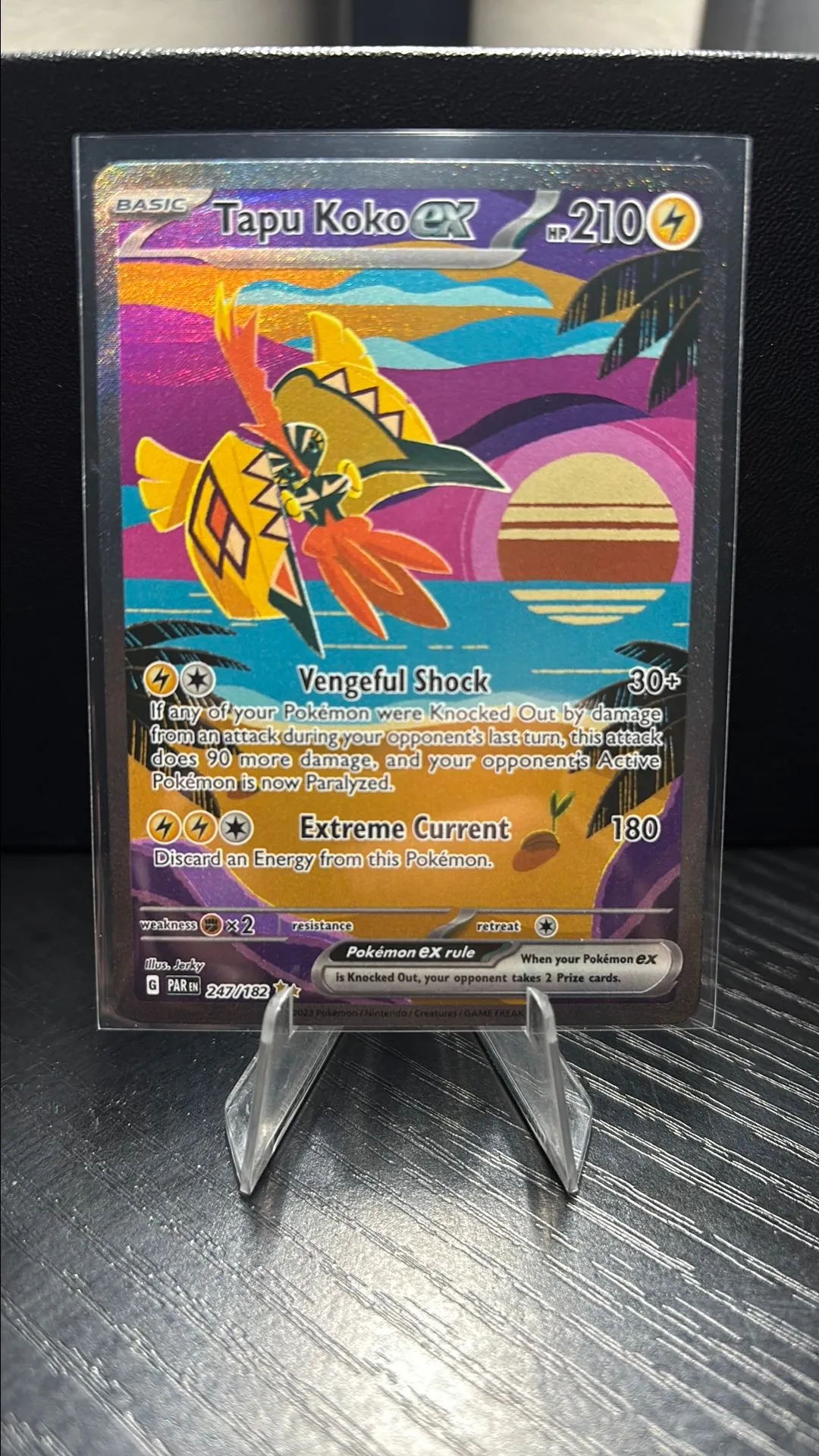 Pokémon Card Tapu Koko EX 247/182 Paradox Rift SIR M/NM · Whatnot