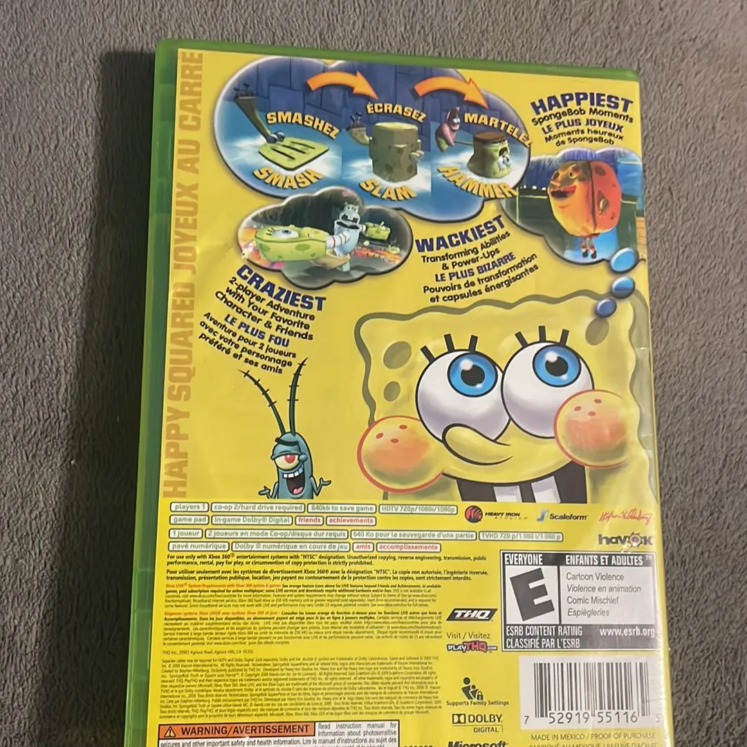 Xbox 360 SpongeBob’s Truth or Square Complete · Whatnot: Buy, Sell & Go ...