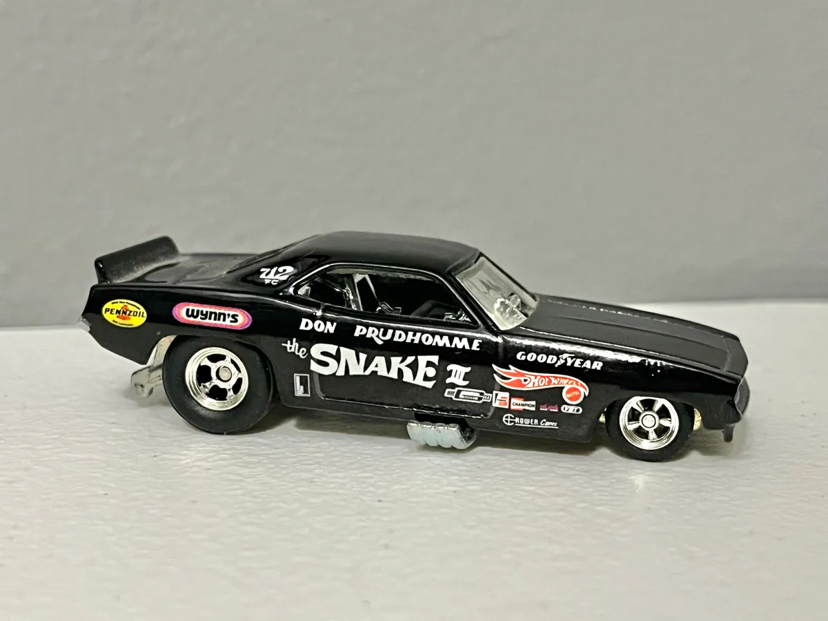 HOT WHEELS DRAG STRIP DEMONS Snake Prudhomme’s Black Snake Cuda ...