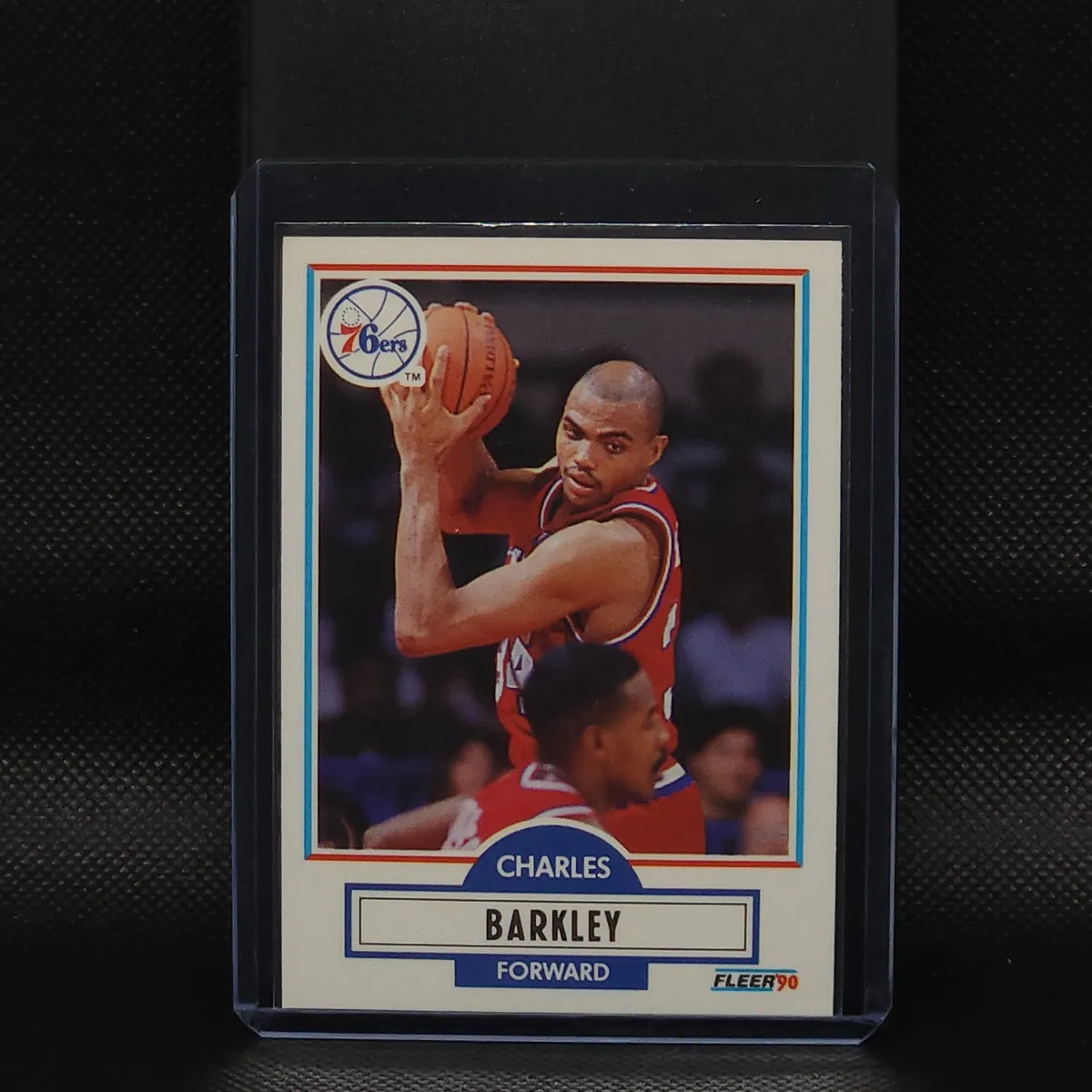 1990 high quality FLEER CHARLES BARKLEY ERROR .545. FG% #139 BASKETBALL CARD. ERROR