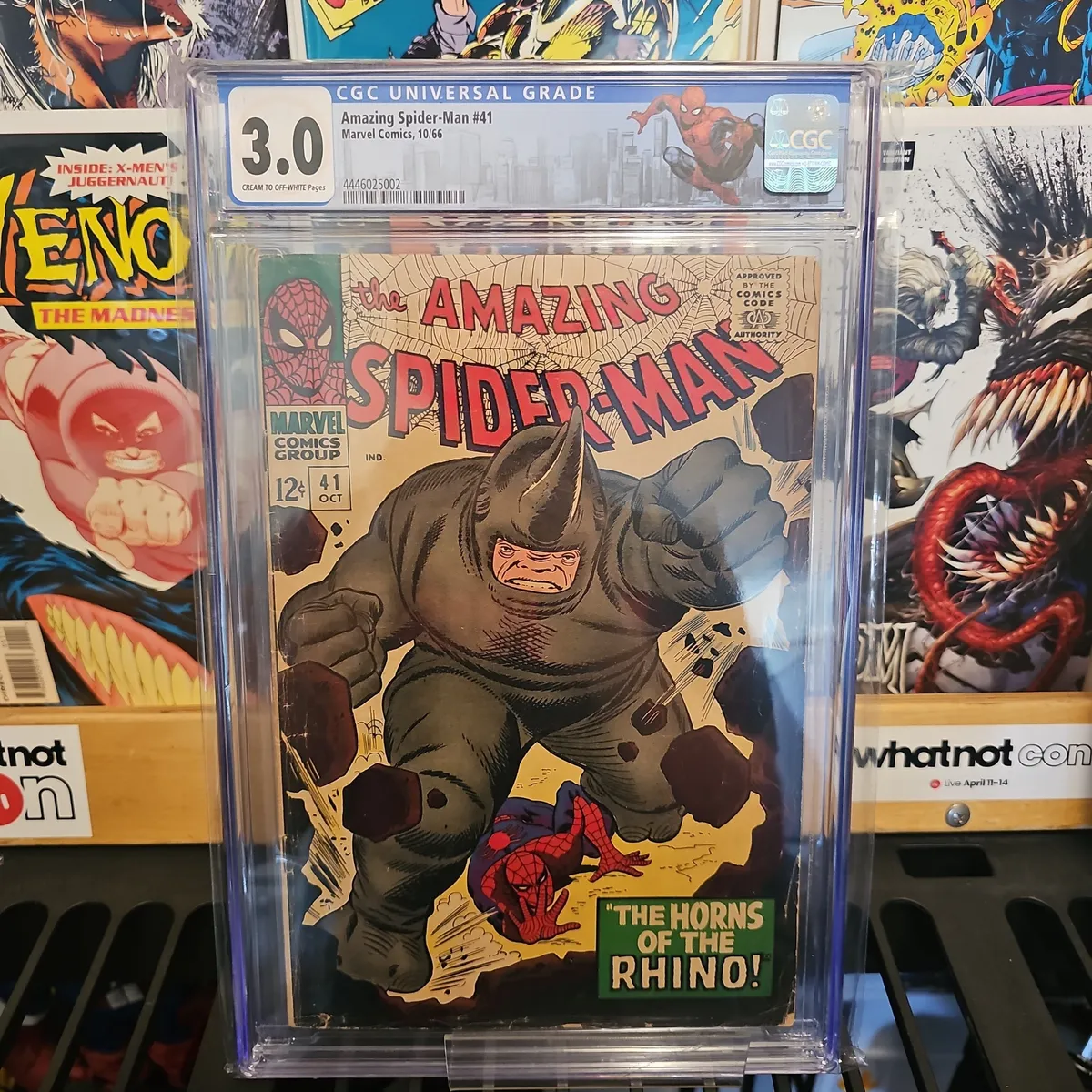 Marvel CGC deals Amazing Spider-Man 41 first app of Rhino error 1st one of a kind