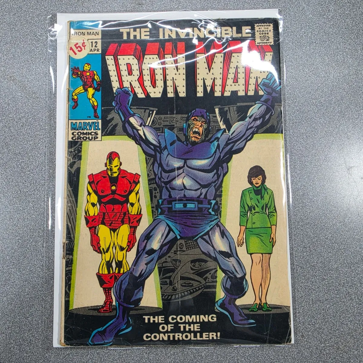 Marvel Iron Man Comic Book #12 1st Appearance Controller 1969