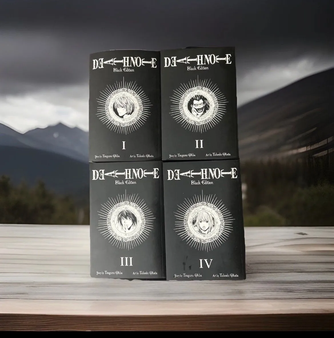 DEATH NOTE: Paperback BLACK EDITION ~ Manga English Set, Vol 1 - 4