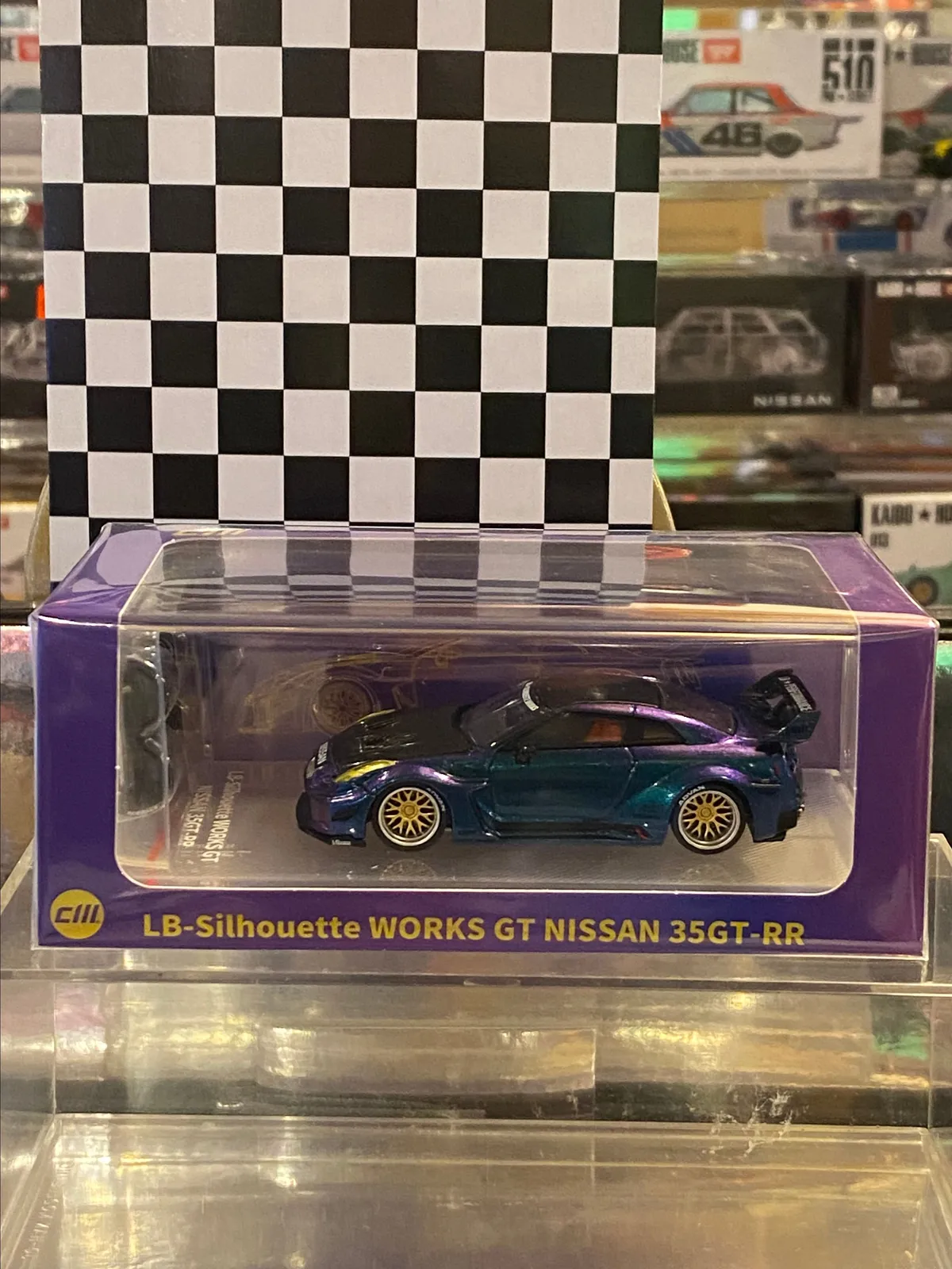 CM MODELS NISSAN 35GT-RR PURPLE LBWK SUPER SILHOUETTE