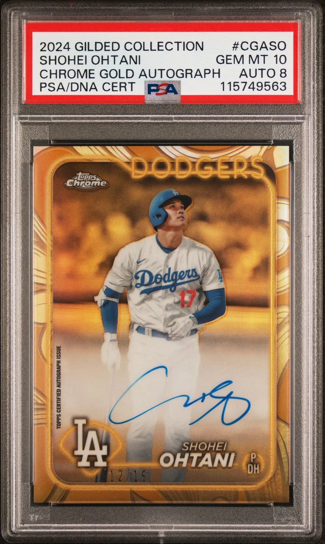 その他 Topps Shohei Ohtani Gold Rookie PSA 10 2018 TOPPS CHROME SHOHEI OHTANI ROOKIE AUTO GOLD WAVE
