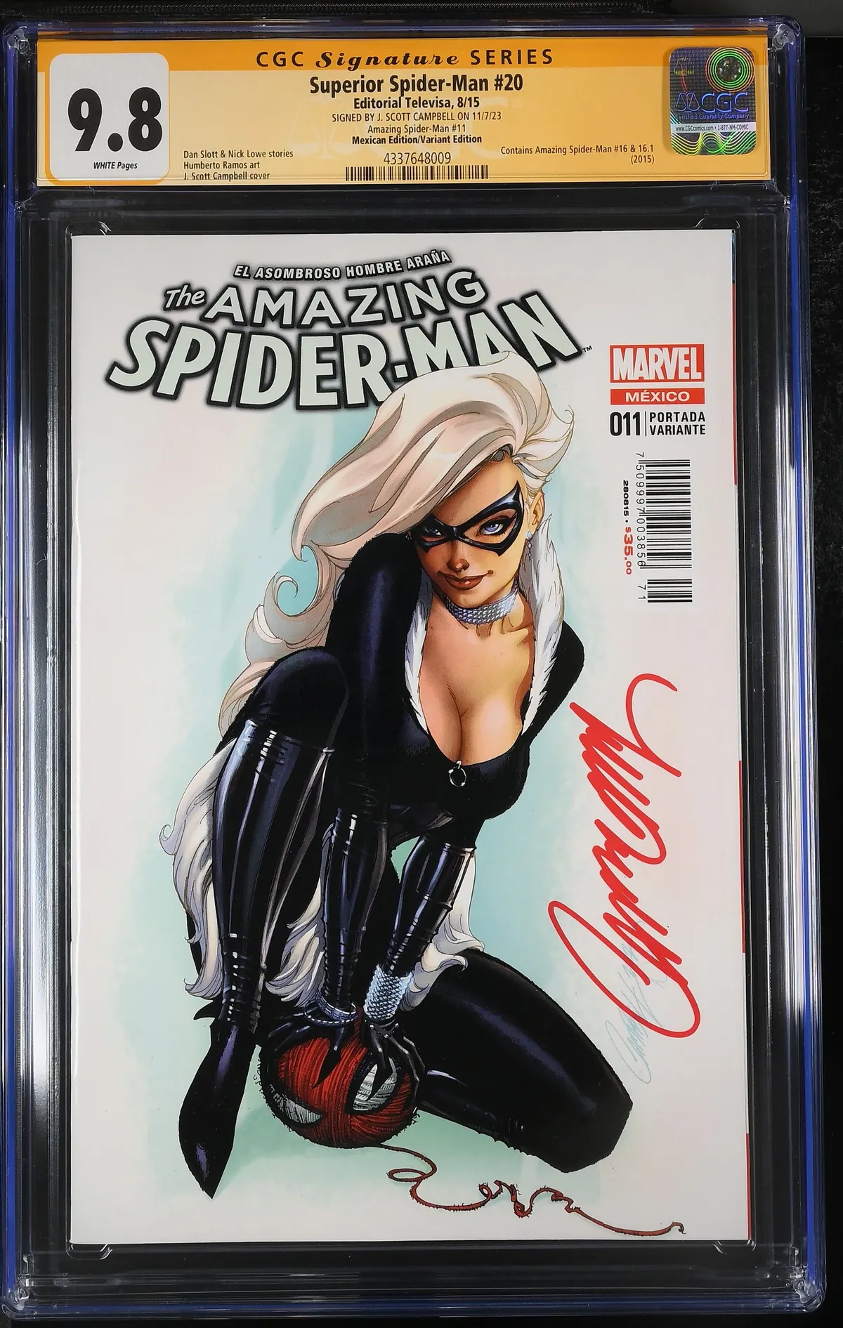 AMAZING SPIDER-MAN #4 J. Scott Campbell hotsell Variant Marvel Mexico