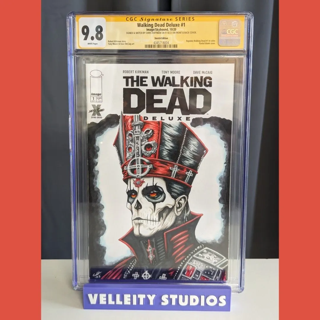 CGC 9.8 The Walking Dead Deluxe 1 Blank Variant OA Papa