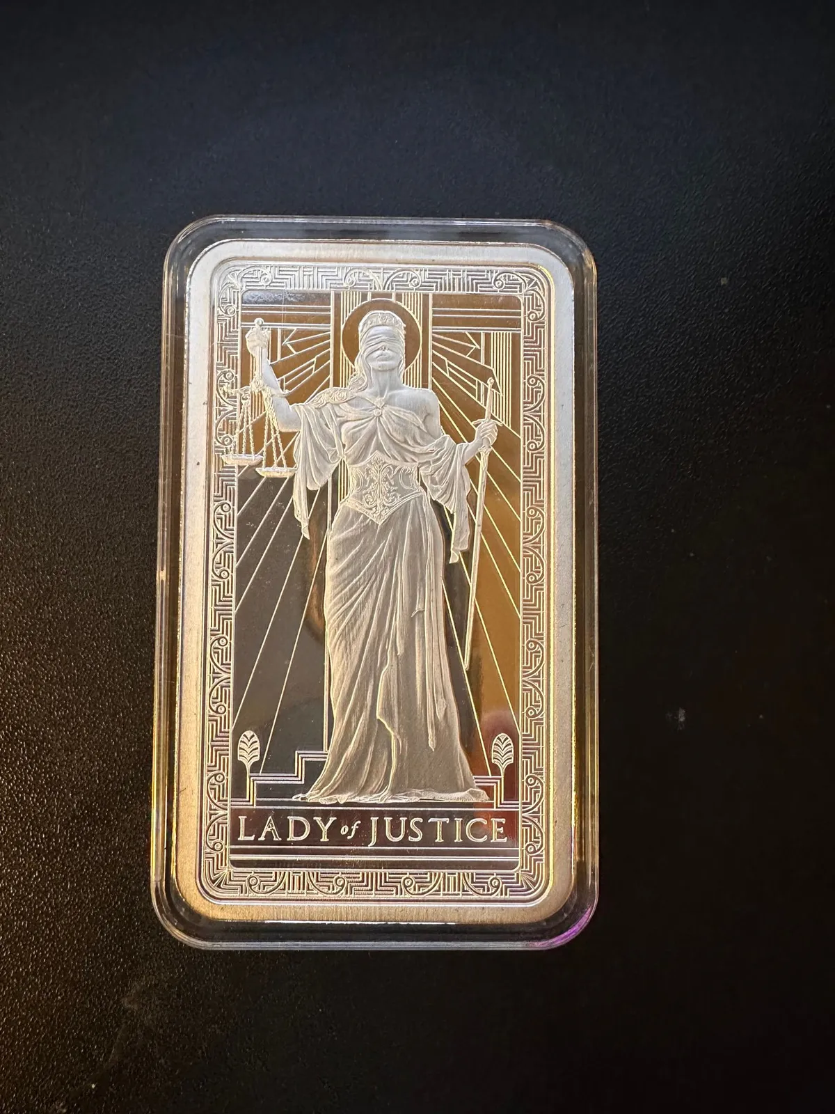 10oz PAMP Suisse Lady of Justice Silver Bar .999 · Whatnot: Shop