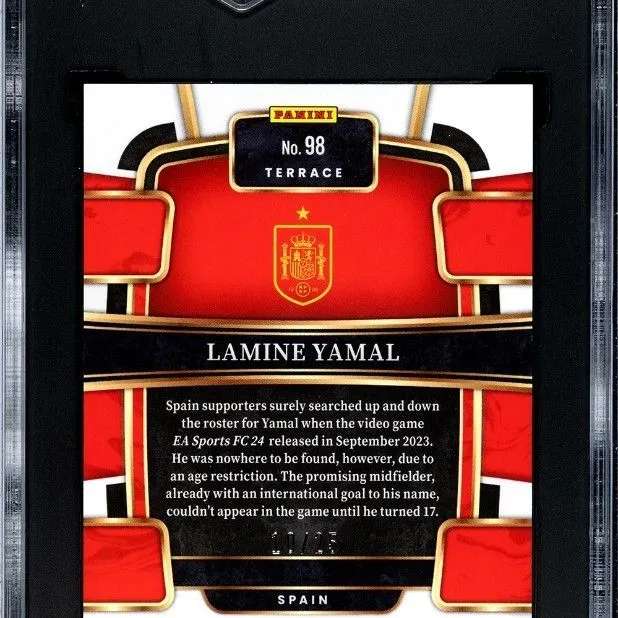 2023/24 LAMINE YAMAL - PANINI SELECT ZEBRA PRIZM #10/25