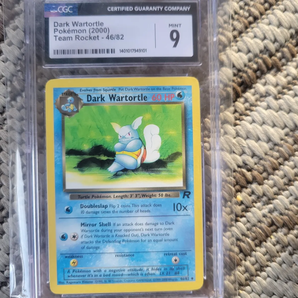 CGC authentic 9.5 Web Dark Wartortle Gem Mint