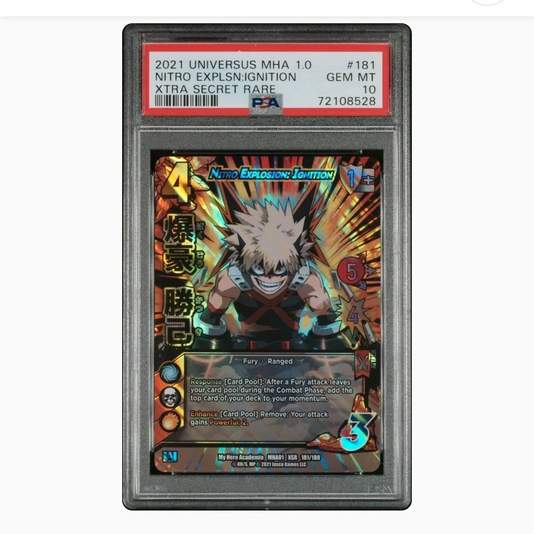 Nitro offers Explosion Ignition My Hero Academia PSA 10