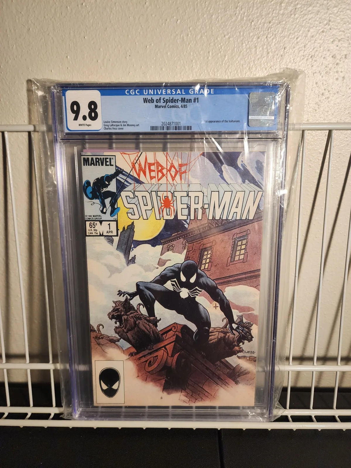 アメコミリーフ Web of Spider-Man #1 CGC 9.8 SPIDER-MAN #1 CGC 9.8 MIKE MAYHEW MCFARLANE HOMAGE SILVER