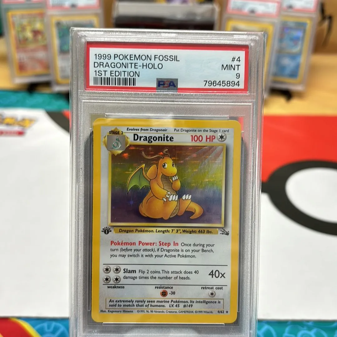 PSA 9 MINT Dragonite Fossil カイリュー 旧裏面 旧裏 他にも鑑定品出品