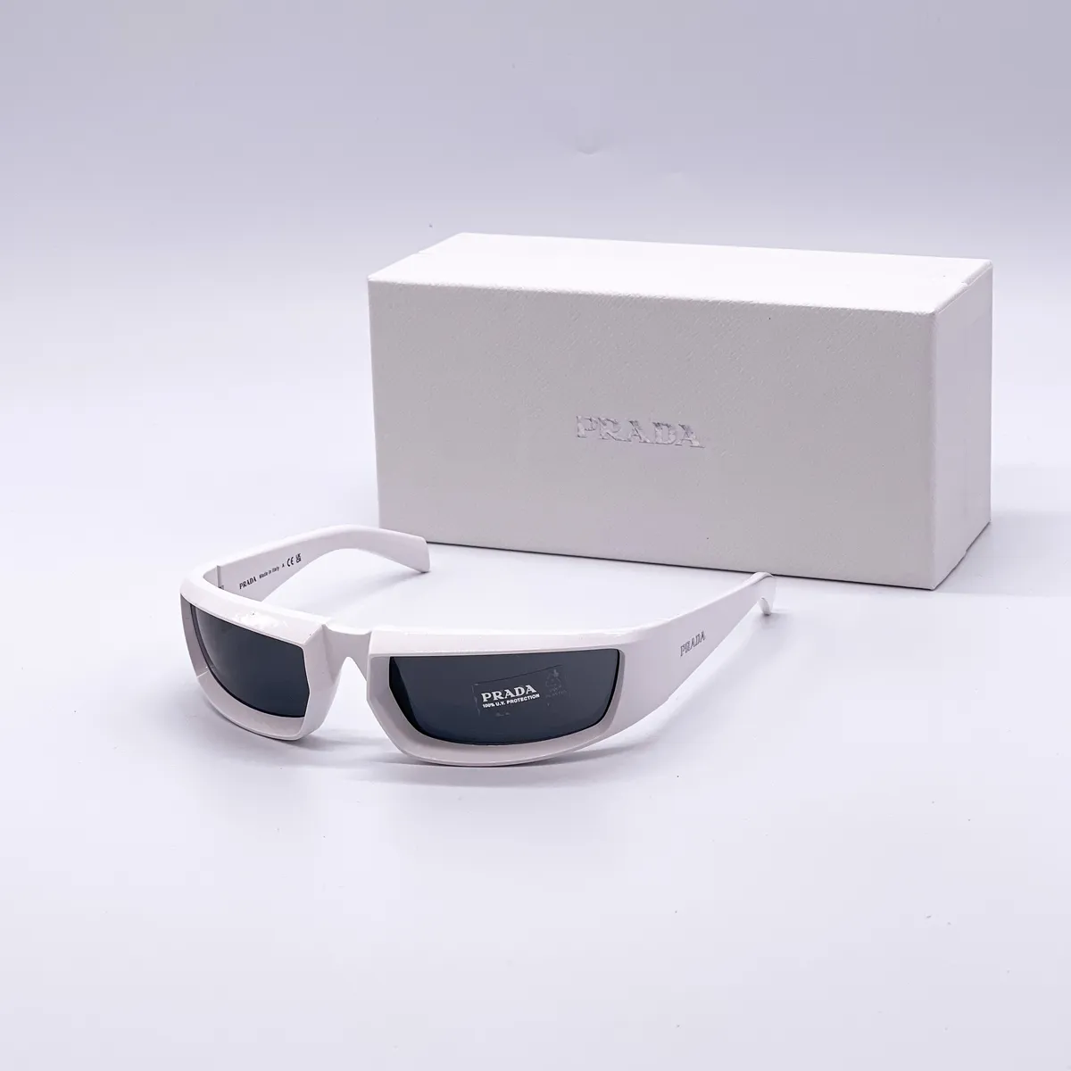 NEW PRADA PR25YS 4615S0 UNISEX SUNGLASSES PRADA SPR 25Y WHITE PR
