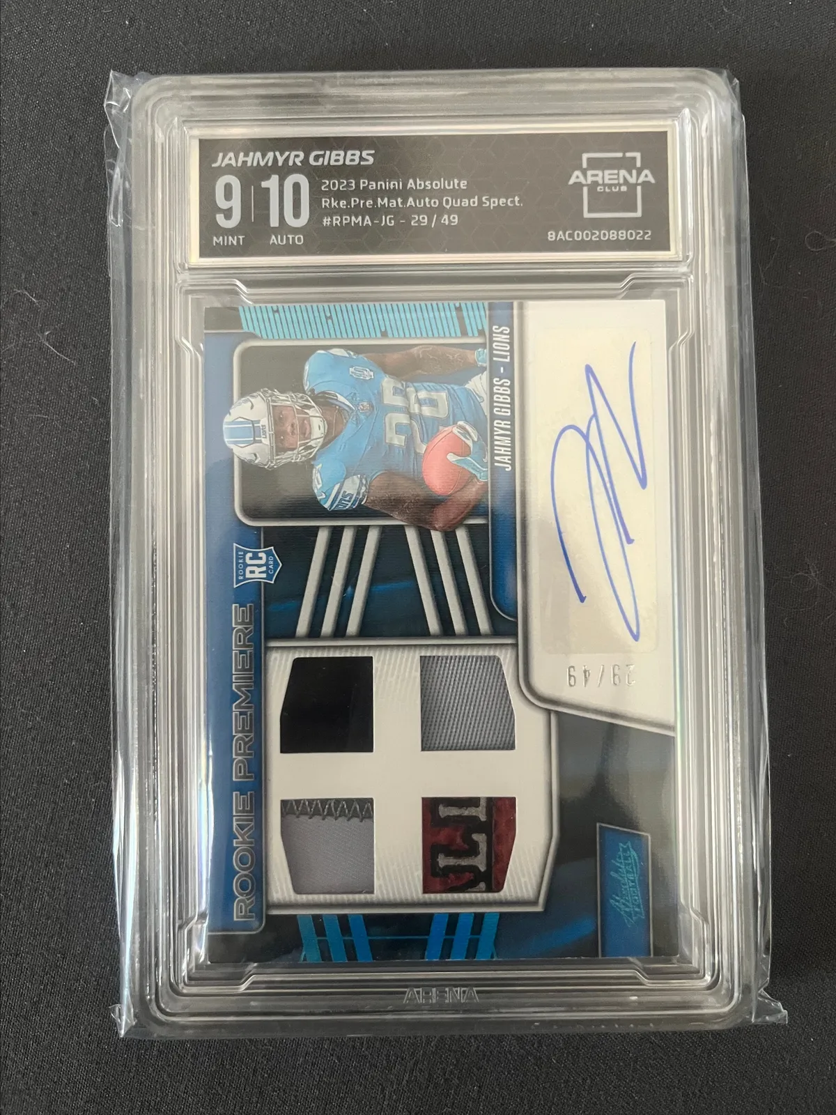 Jahmyr deals Gibbs Auto /10