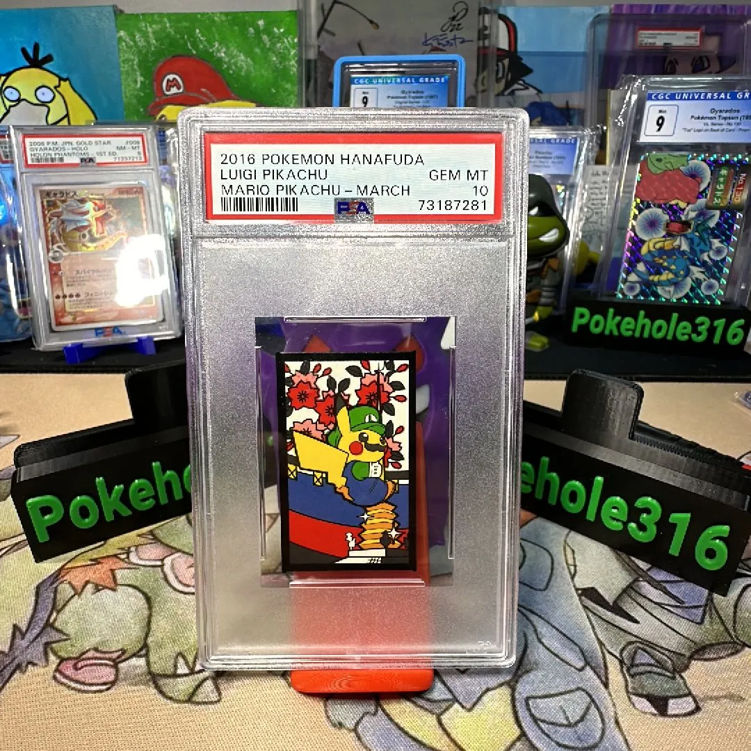 Hanafuda 2016 Pokemon Hanafuda Mario Pikachu Luigi Pikachu