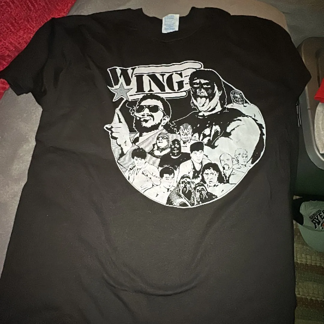 Vintage Japan Wrestling Shirt 1990's WING IWA FMW Death Match ECW