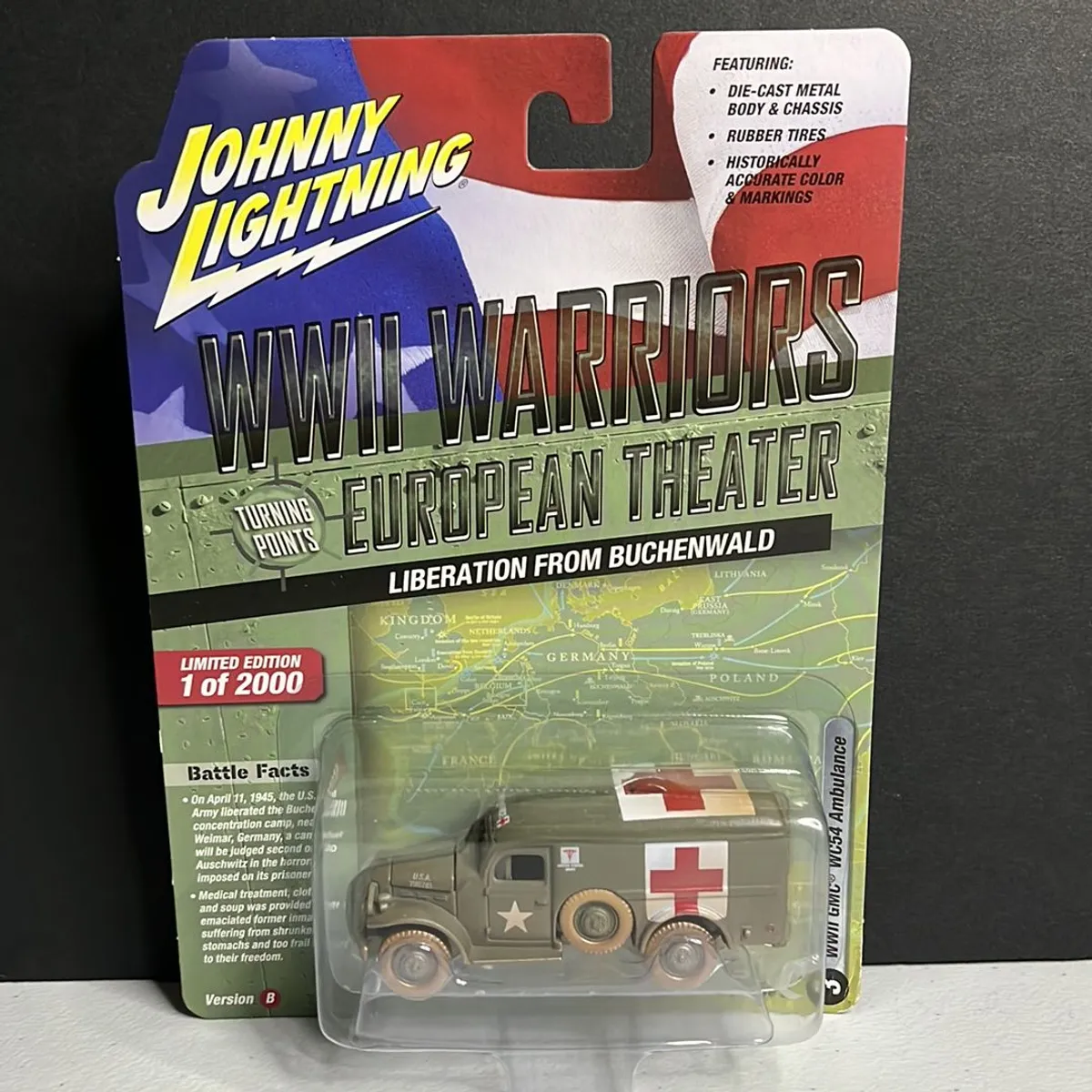 Johnny Lightning WWII Warriors GMC WC54 Ambulance White Lightning CHASE ·  Whatnot: Buy, Sell & Go Live