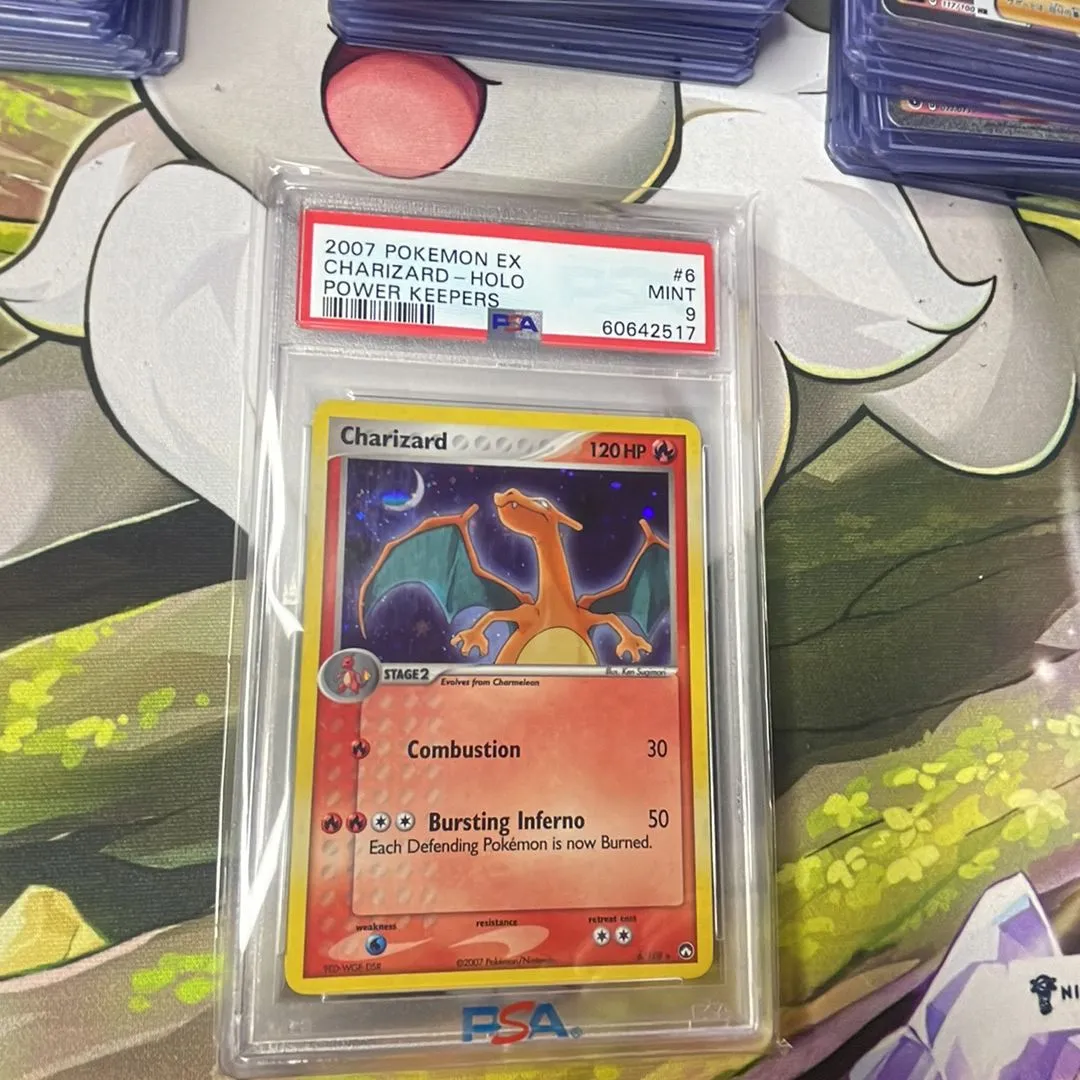 2007 Pokemon Ex Power Keepers Charizard-Holo Power Keepers PSA