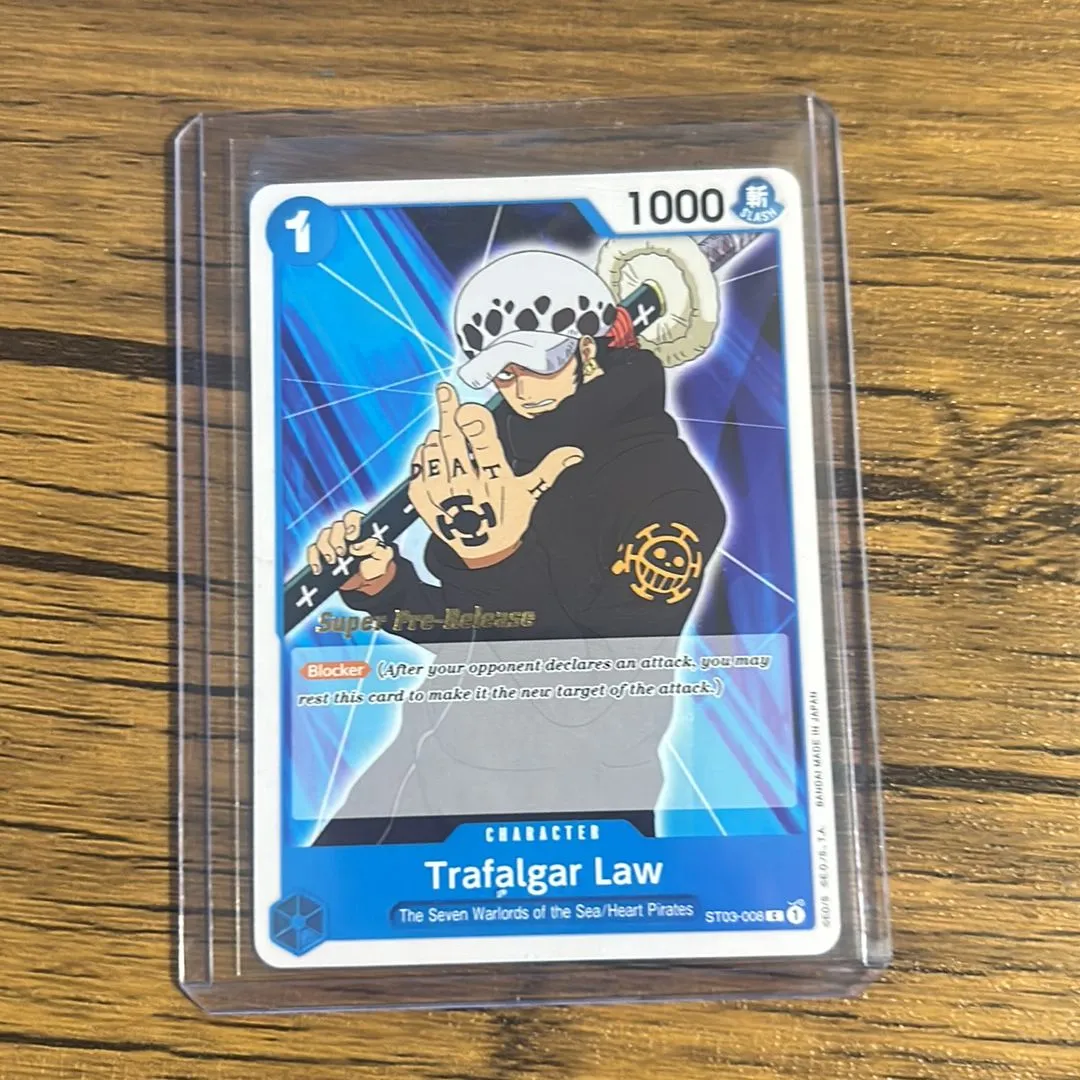 One Piece Op Trafalgar Law Super Pre-Release ST03-008 English