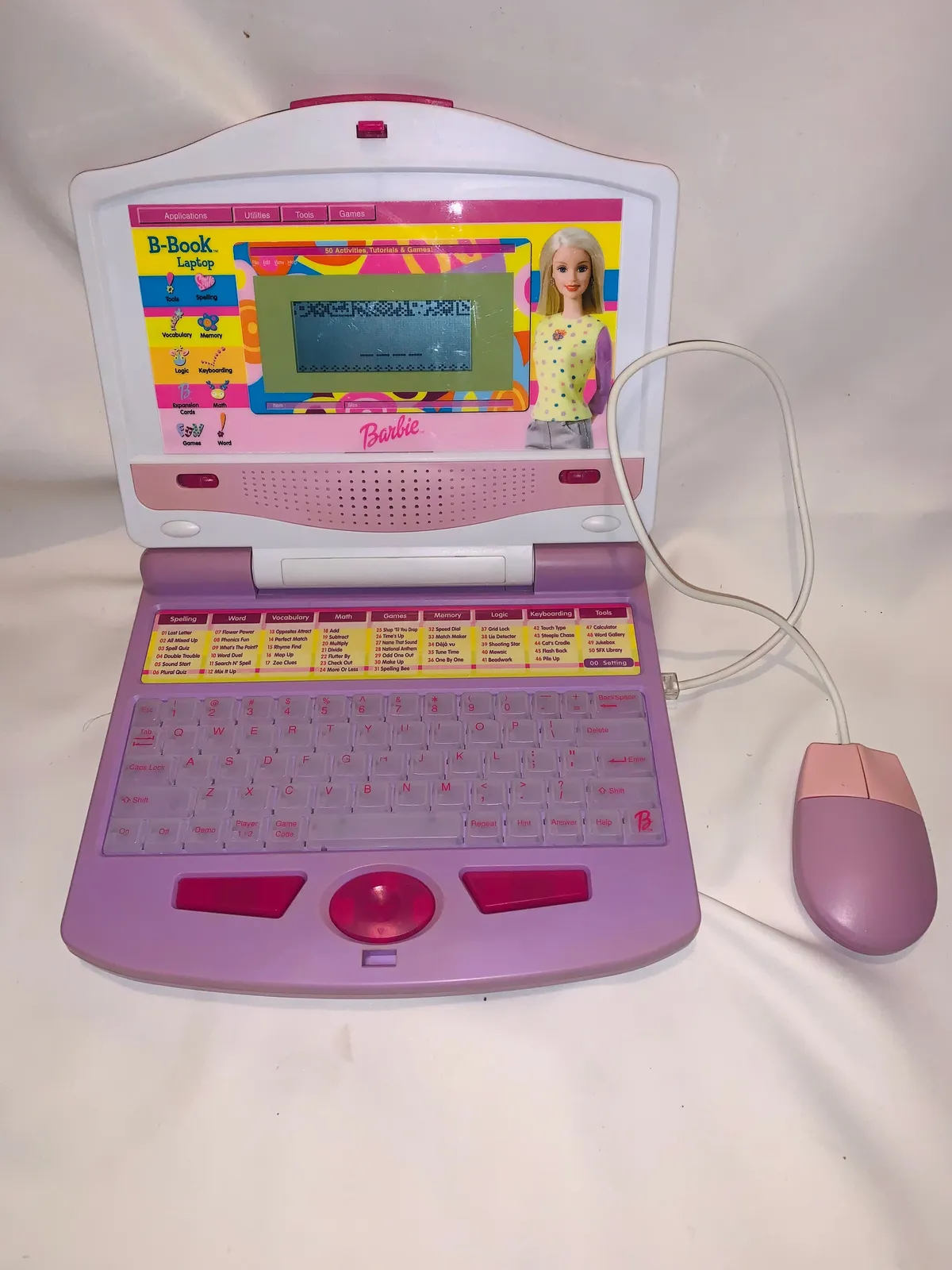 Retro Barbie Interactive Laptop with Mouse Works Whatnot Buy Sell Go Live