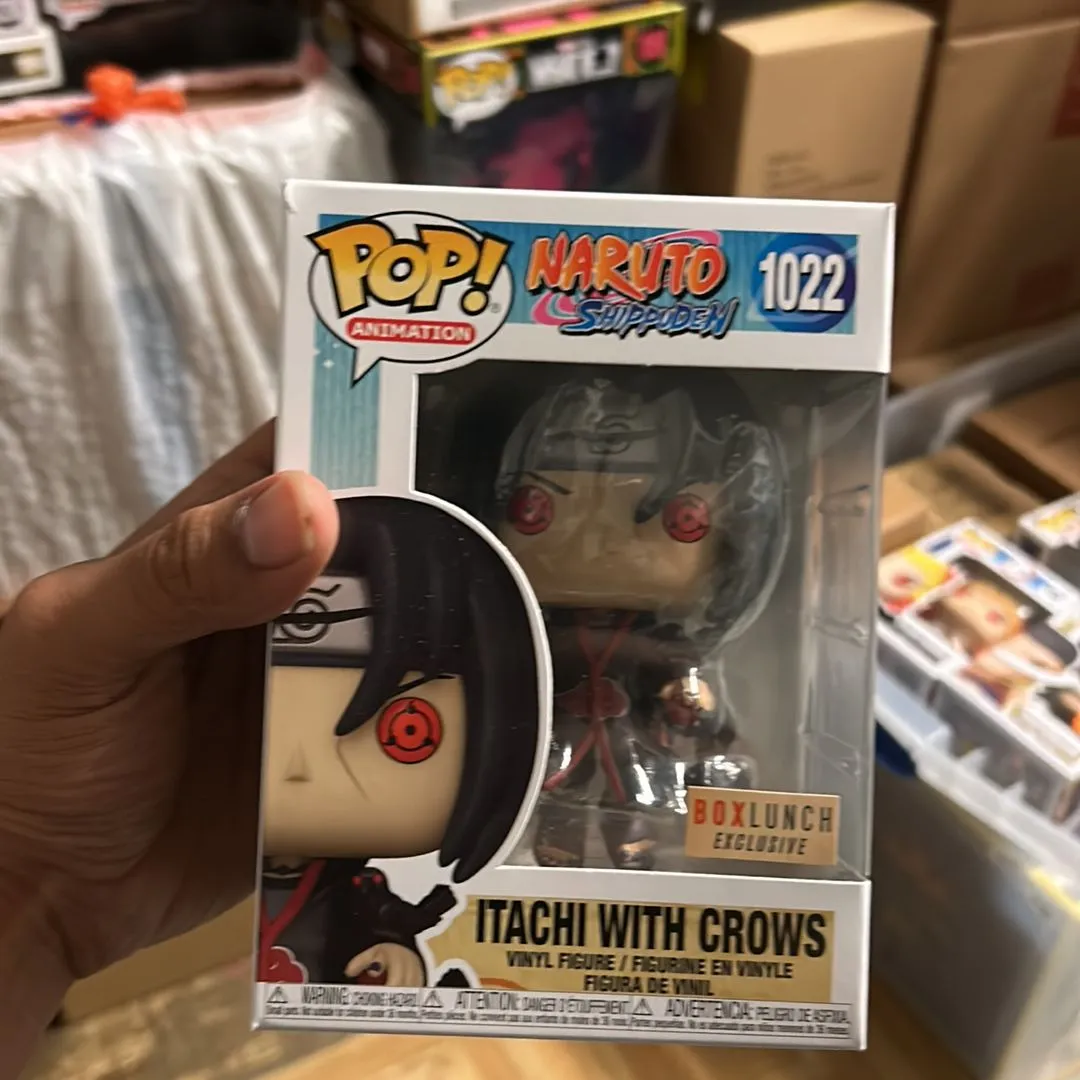 Naruto funko pop #1022 Itachi with Crows boxLunch exclusive