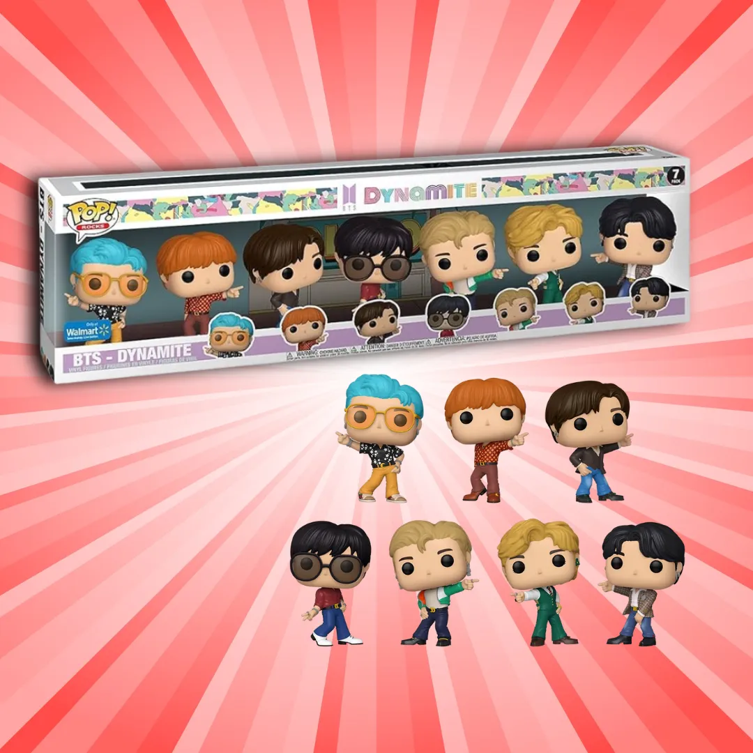 値下げ　BTS ファンコPOP ダイナマイト 7体セット 日本未発売新品 Funko Pop! BTS Dynamite 7 Pack Special Edition · Whatnot: Shop
