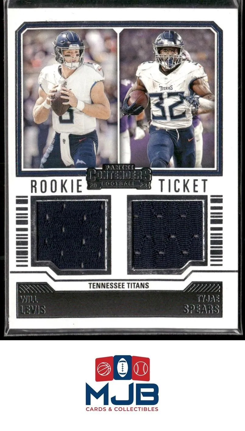 2023 Contenders Will Levis / Tyjae Spears MEM Rookie Ticket Dual