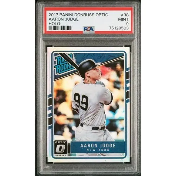 2017 Aaron hot Judge Rated Rookie Donruss Optic PSA 9