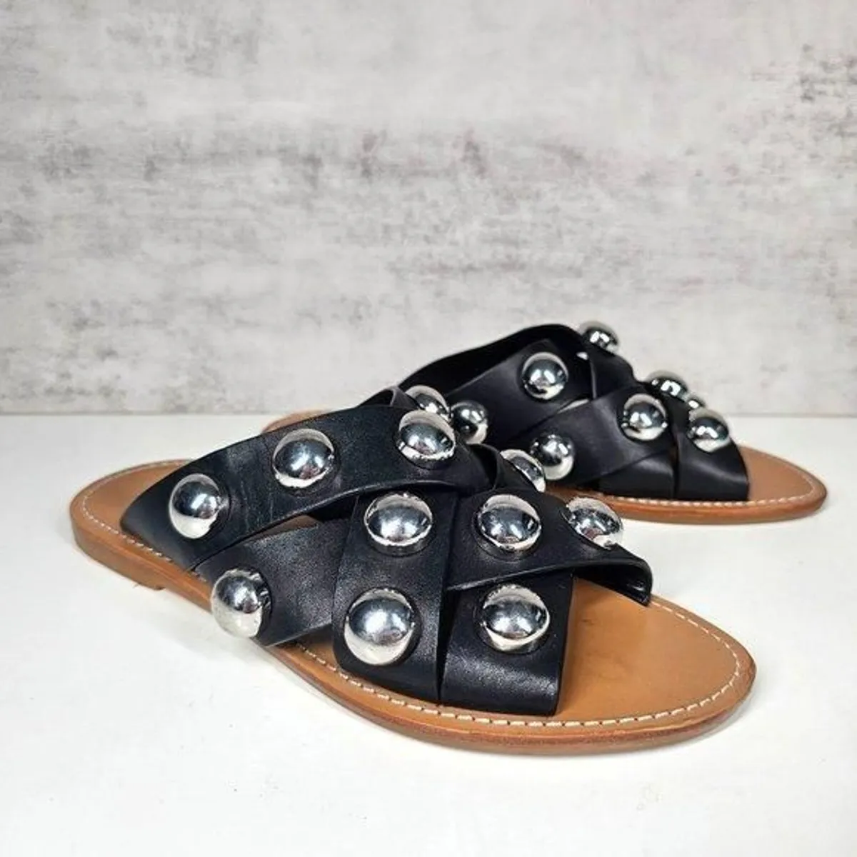 Raidan studded sandal store marc fisher ltd