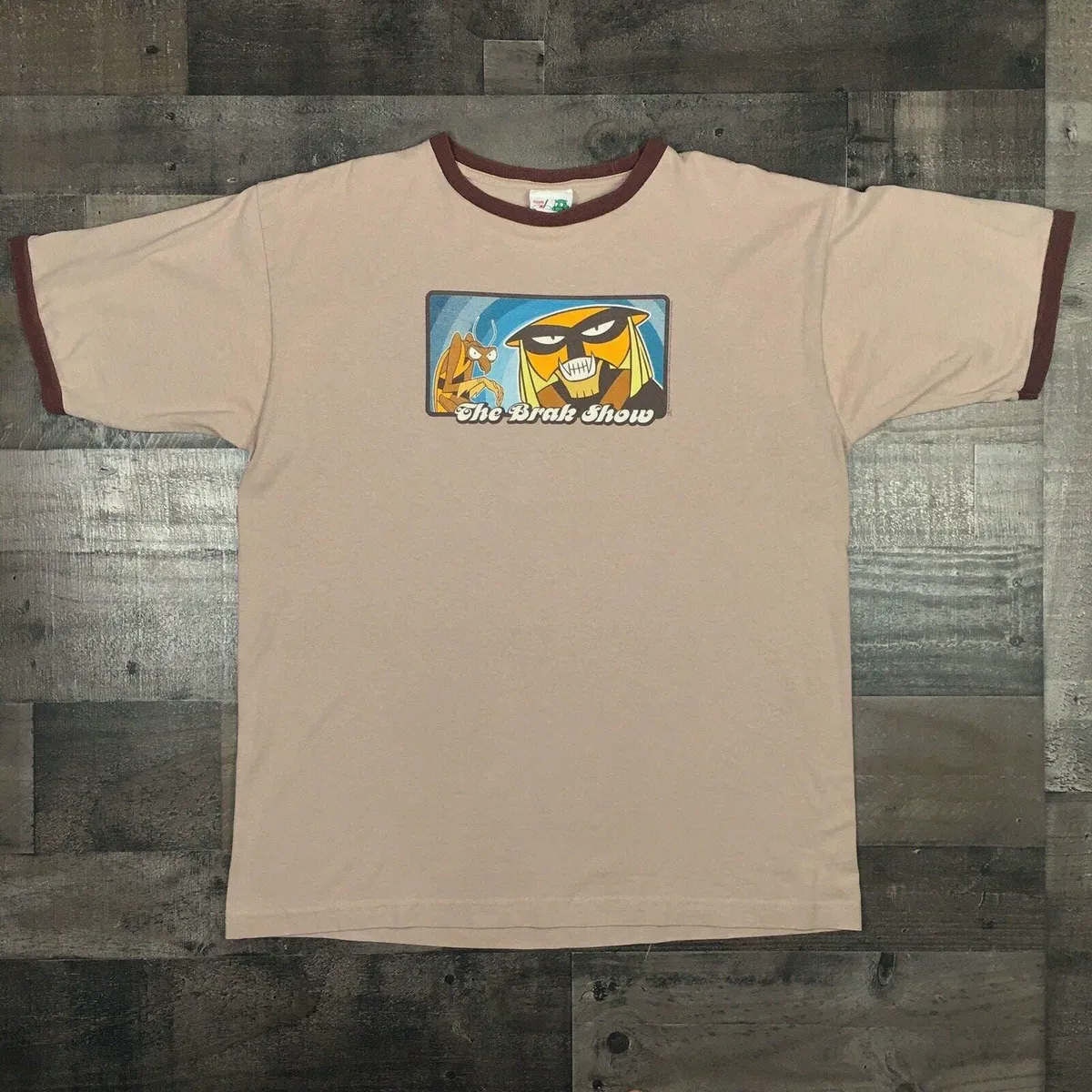 Vintage 2003 The Brak Show Cartoon Graphic Ringer T Shirt Adult Swim Brown  Large · Whatnot: Buy, Sell & Go Live