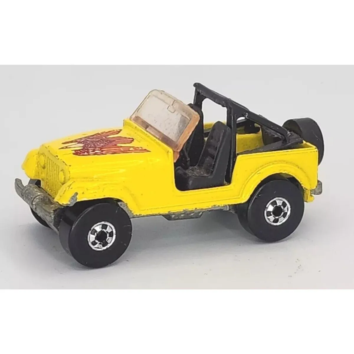 1981 Hot Wheels Yellow Jeep CJ-7 Eagle Hood Diecast PB32 · Whatnot: Buy ...