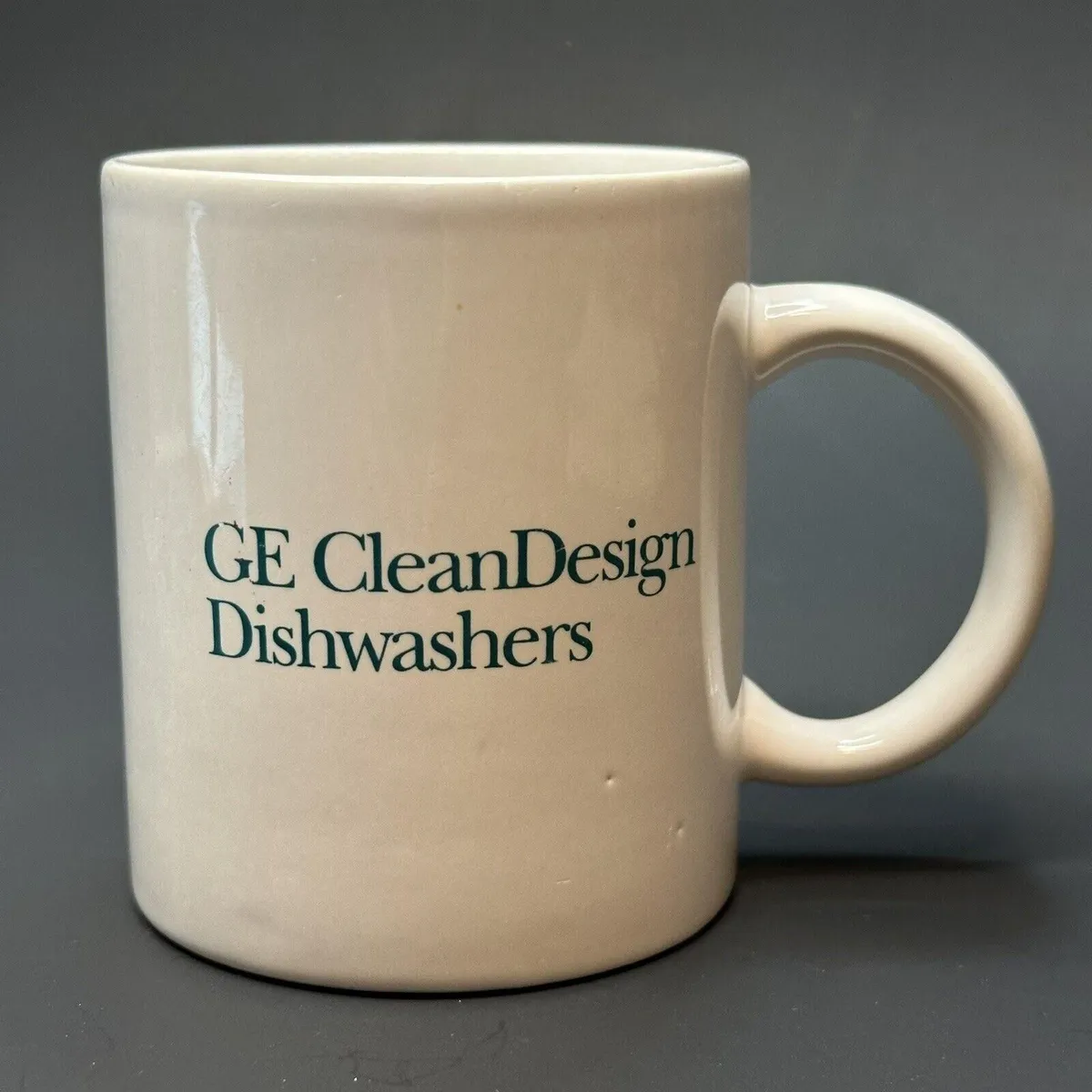 GE (General Electric) Clean Design Dishwashers White & Blue Mug /Cup